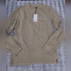 Nwt Goodfellow & Co long‎ sleeve pocket tee size small moss green